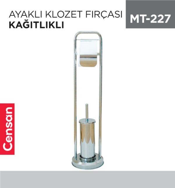 AYAKLI WC KAĞITLIK FIRÇALIK KROM (7060)
