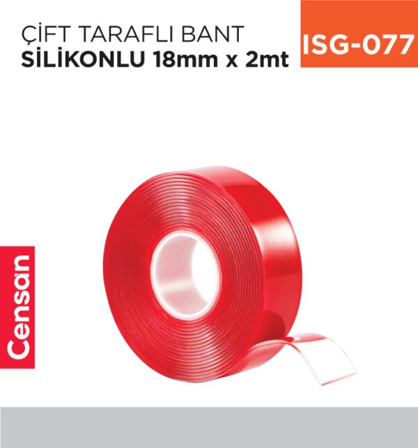 ÇİFT TARAFLI BANT SİLİKONLU 18 MM*2 MT
