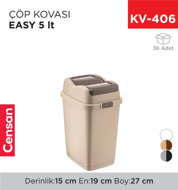 EASY ÇÖP KOVASI 5 LT (09711)