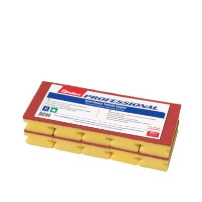 ENDÜSTRİYEL OLUKLU SÜNGER POLİKUR 10LU KIRMIZI(2697)