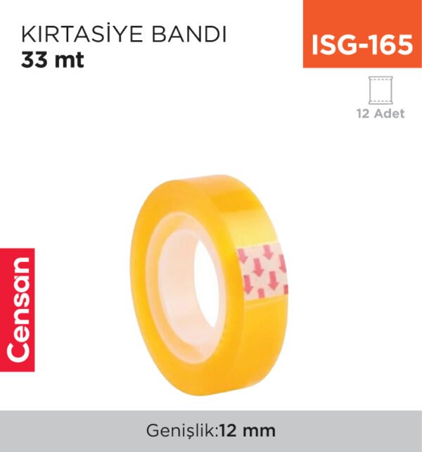 KIRTASİYE BANDI 12 MM*33 MT (AB297)
