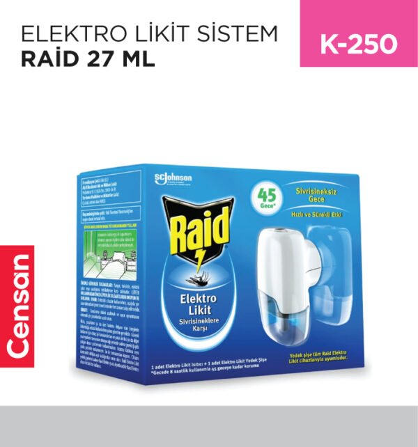 RAİD ELEKTRO LİKİT+ MAKİNA 45 GECE